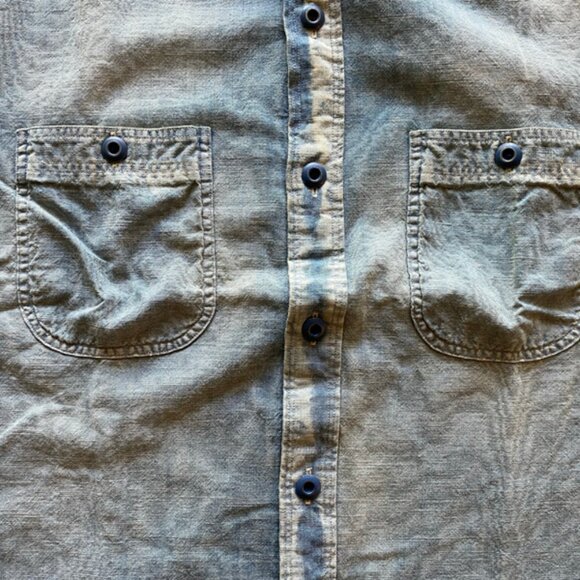 Ralph Lauren Vintage Men's Light Chambray Workshirt size Medium - Picture 8 of 16